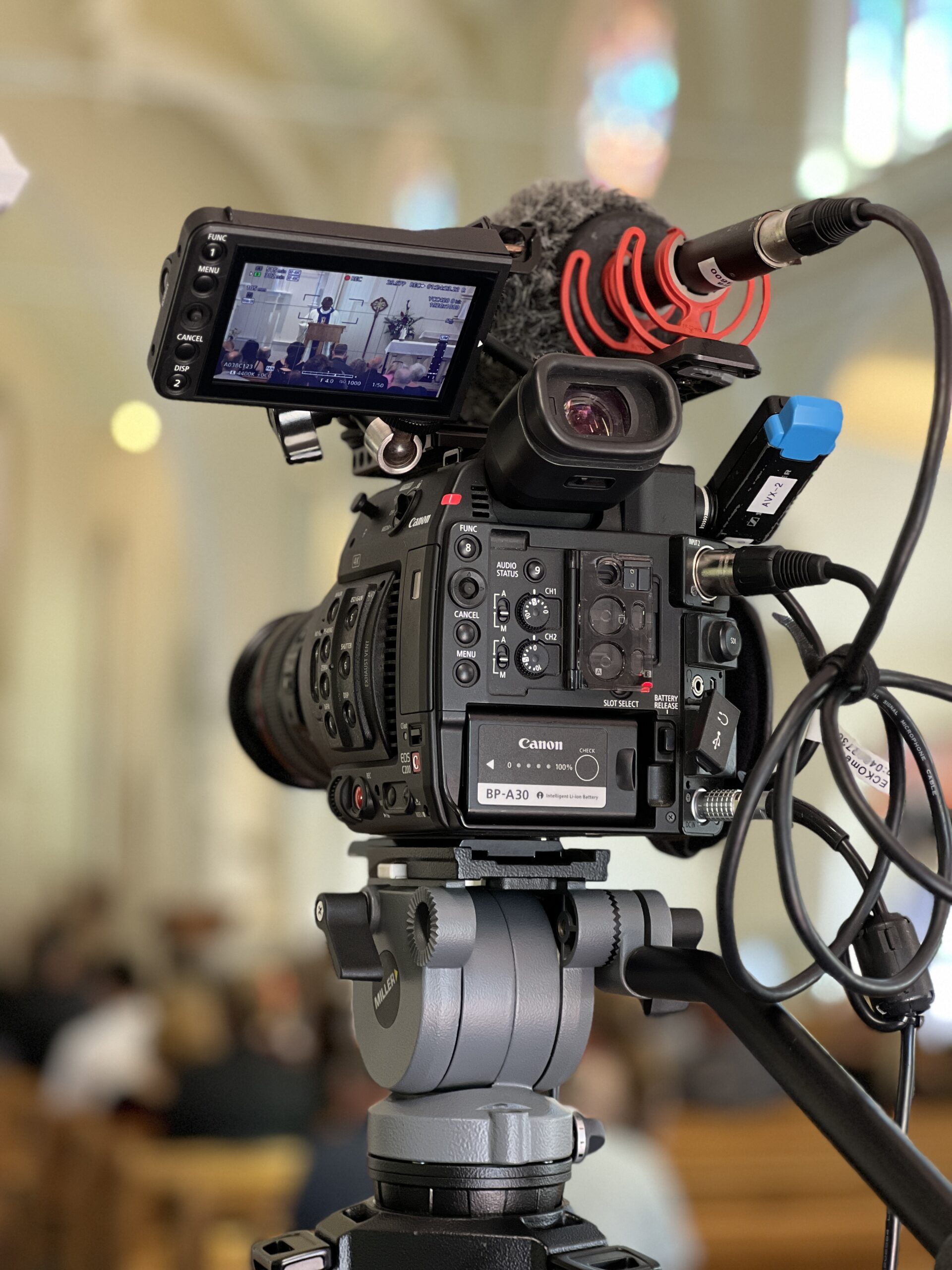 Professional funeral live stream camera setup in Gold Coast