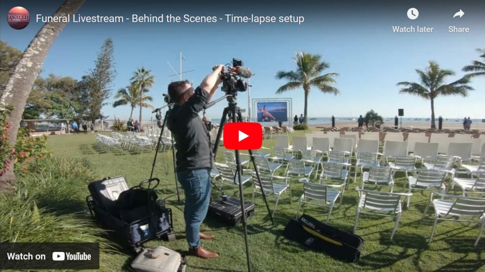 Funeral Livestream - Behind the Scenes - Time-lapse setup